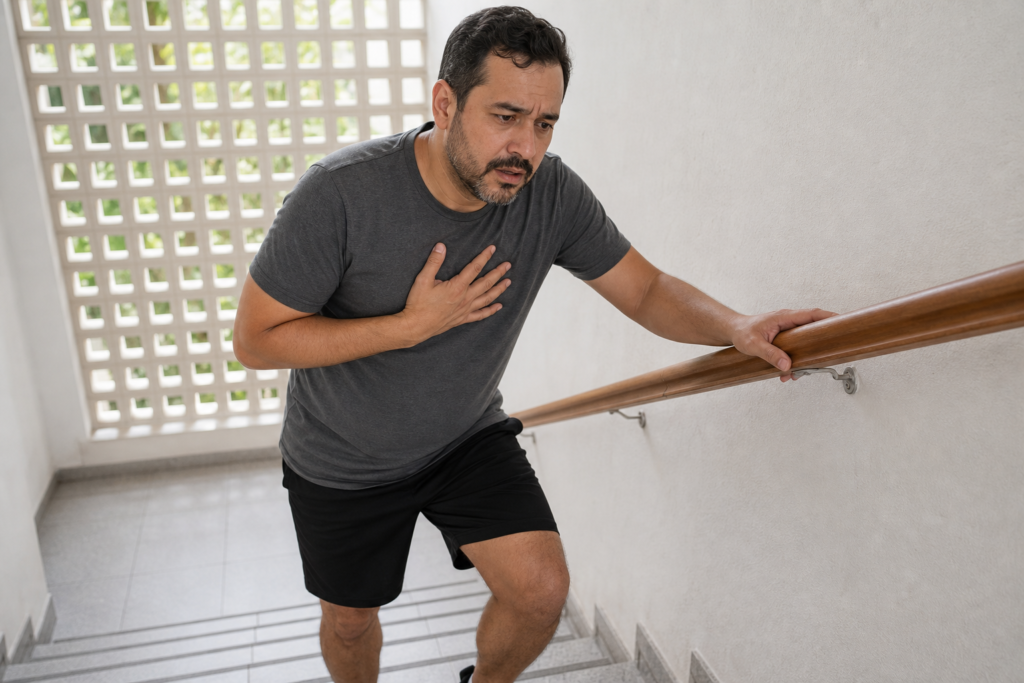 Falta de ar ao subir escadas: quando procurar avaliação